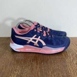 Asics | Shoes | Nwt Asics Gelresolution 8 Tennis Shoe Womens Size 75  Peacoatrose Gold | Poshmark